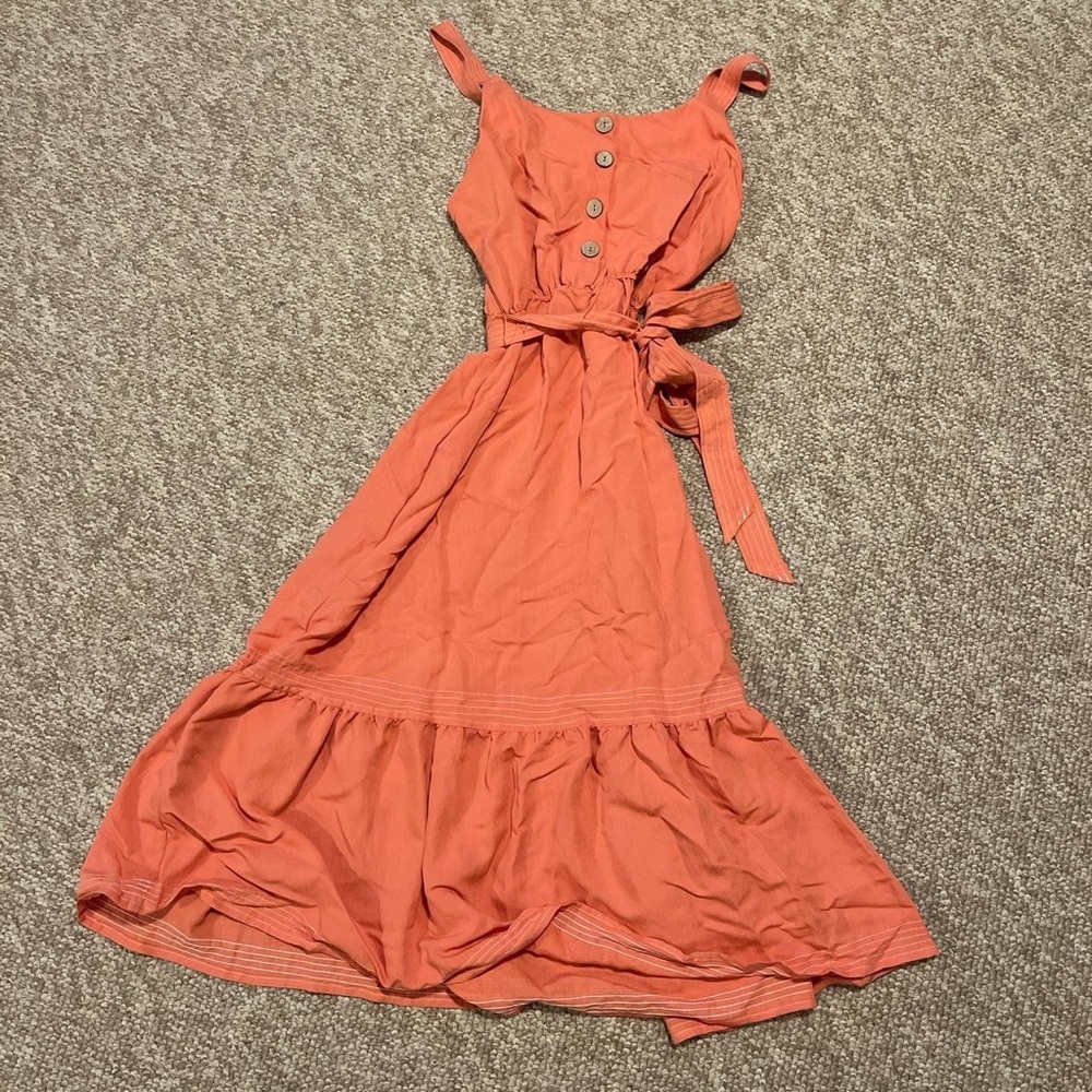 Lauren Conrad Coral Dress with removable belt - NWT